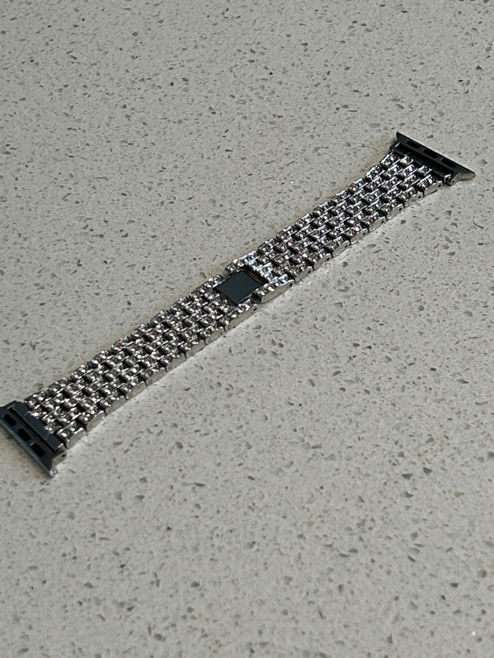 Luxe Crystal Apple Watch Bracelet ✨ Statement Jewelry Band | Silver Bling Strap - Picture 2 of 11